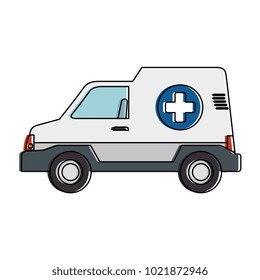 ambulance vehicle isolated icon