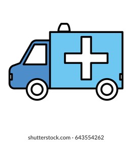 ambulance vehicle isolated icon