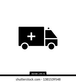 AmbulanceIcon Vector Illustration Logo Template
