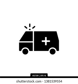 AmbulanceIcon Vector Illustration Logo Template
