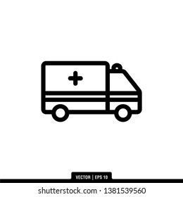 AmbulanceIcon Vector Illustration Logo Template
