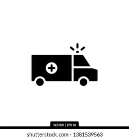 AmbulanceIcon Vector Illustration Logo Template

