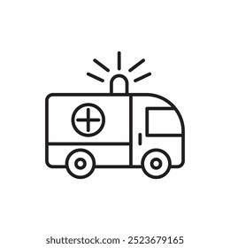Ambulanceline icon. vector illustration. EPS10