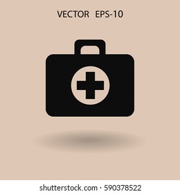 ilustración vectorial de icono de ambulancia