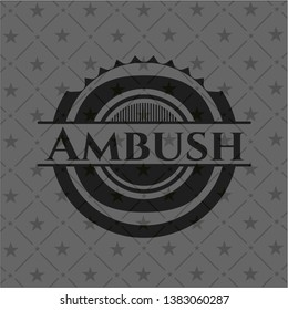 Ambush dark emblem. Vector Illustration. Detailed.