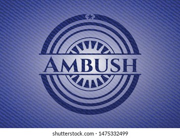 Ambush denim background. Vector Illustration. Detailed.