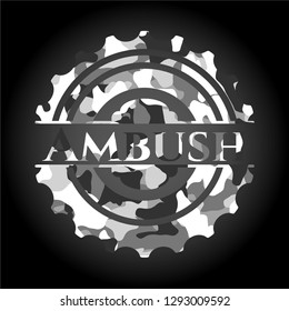 Ambush on grey camo pattern