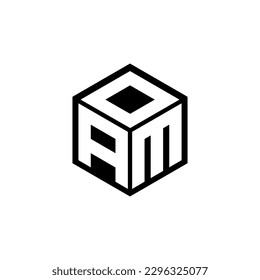 Diseño del logotipo de letras AMD en ilustración. Logo vector, diseños de caligrafía para logotipo, afiche, invitación, etc.