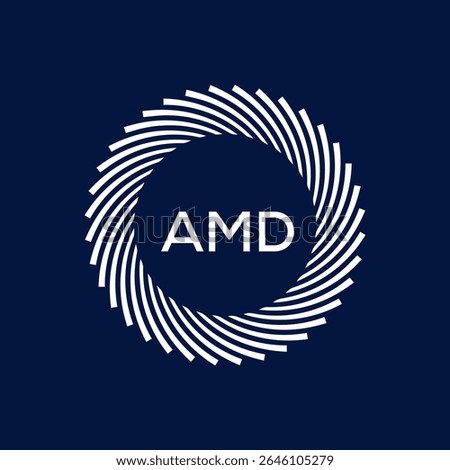AMD logo design, AMD simple and modern logo. AMD luxurious alphabet design
