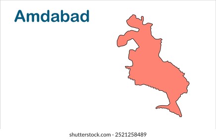 Mapa da subdivisão de Amdabad, Distrito de Katihar, Estado de Bihar, República da Índia, Governo de Bihar, território indiano, Índia Oriental, política, aldeia, turismo