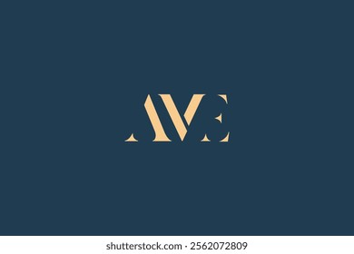 AME abstract letter logo design. This logo is designed by three abstract letters.