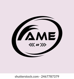 AME letter logo Design. AME Simple and modern monogram logo. AME Abstract Alphabet vector Design.
