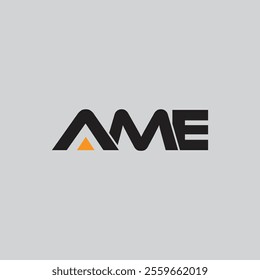 AME letter logo Design with vector template