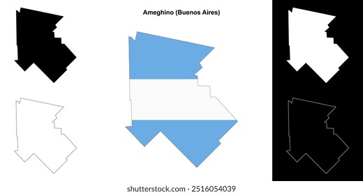 Mapa de Ameghino department (Buenos Aires)