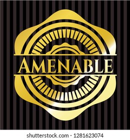 Amenable golden emblem