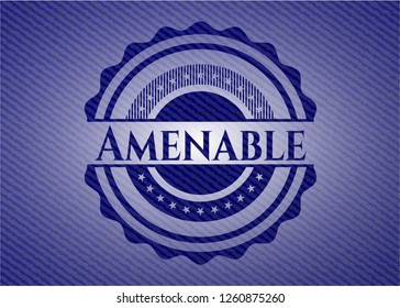 Amenable jean background