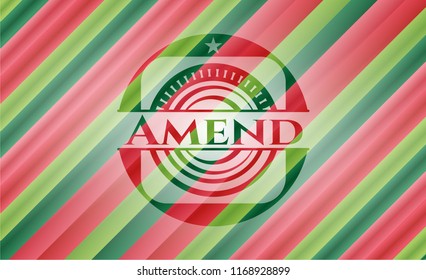 Amend christmas emblem background.