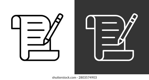 Amendment Black And White Multiple Style Icon Set Collection Pack Vector Illustration