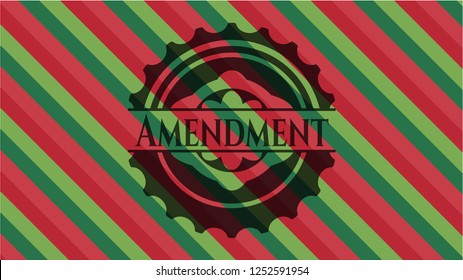 Amendment christmas emblem.