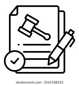 Amendment Icon Element For Design