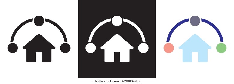 Amenities Icons .  community space related icons. Vector illustration. isolated on white and black background. EPS 10
