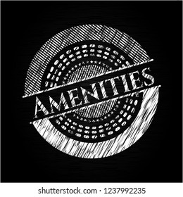 Amenities on blackboard