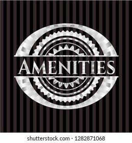 Amenities silvery emblem