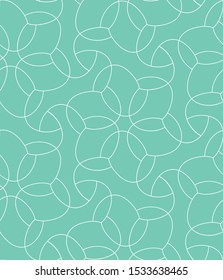amental turquoise vector pattern. Abstract seamless background
