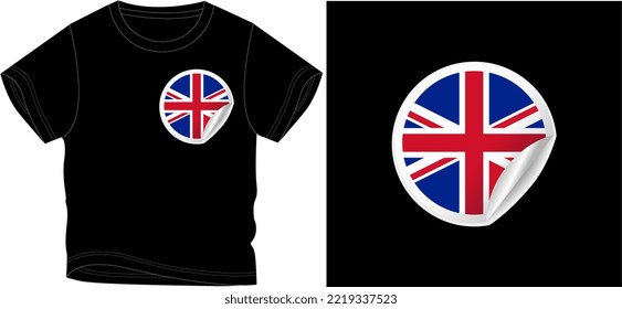 amerca flag t shirt graphic design vector illustration \