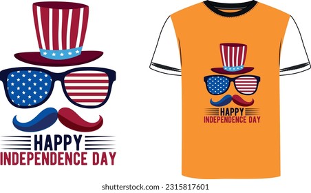 America 1776, 4th July, independence text effect typography t-shirt design. Memorial day celebration, vector illustration flag, freedom national t-shirt. 4th July t-shirt