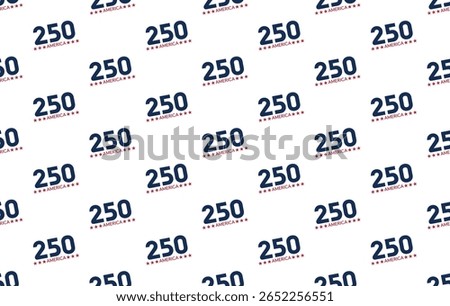 America 250. Seamless texture for gift wrapping, paper.