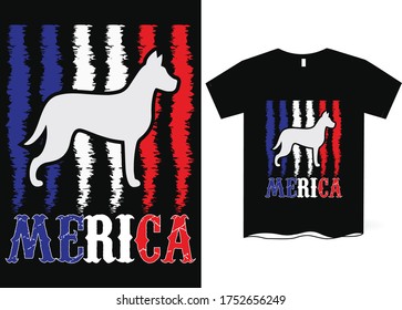 America - 4th of July T-shirt Design - American Independence day