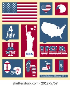 America abstract background 