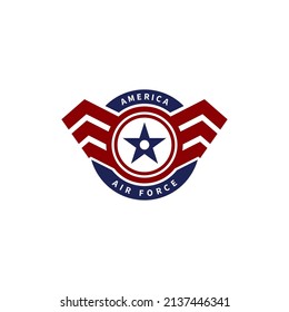 America air force emblem logo design