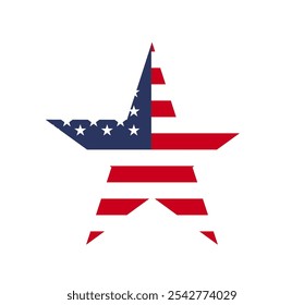 América América Estados Unidos Estados Unidos Forma de estrella Icono de la bandera Logotipo Vector EPS PNG Transparente Sin fondo Clip Arte 