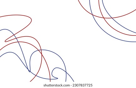 america background line art for 4th july independece day with copy space. Vector illustration