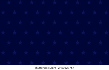 America background template, blue stars, for poster, banner, copy space for text. Vector illustration