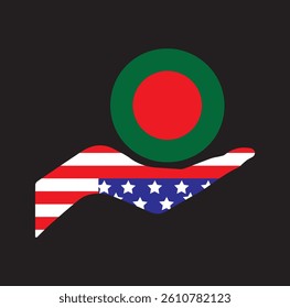 AMERICA BANGLADSH FLAG, USA FLG VECTOR, BANGLADESH FLAG VECTOR