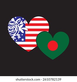 AMERICA BANGLADSH FLAG, USA FLG VECTOR, BANGLADESH FLAG VECTOR