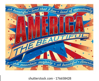 America the Beautiful banner