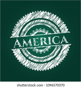  America chalk emblem