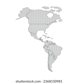 america colorless map vector isolated
