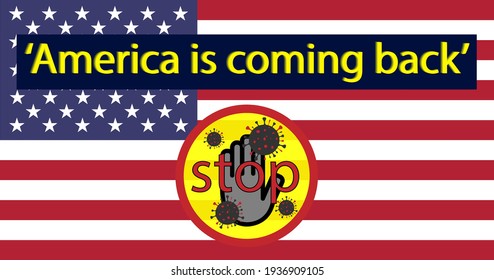 America is coming back. vector