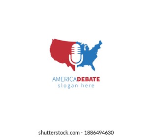 America Debate Show Podcasting Logo