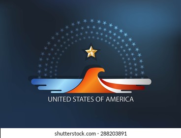America Eagle Vector