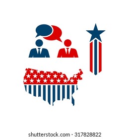 America Election Logo Template