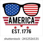 America Est. 1776 T-shirt, 4th Of July T-shirt, All American Mom svg,Independence day, American Girl, Happy 4th Of Julysvg, America shirt, Usa Flag, All American T-shirt, Cut File for Cricut