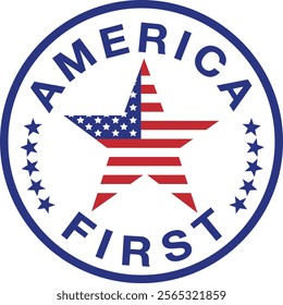 America First, God Bless America, American Flag, American Heart, Honoring All Who Served, Patriotic, In Honor of our Heroes, Military, Soldier, American Star, Veterans Day, USA, Eagle, Vector, Logo