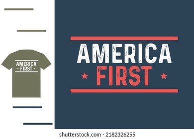 America First T Shirt Design