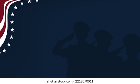 America Flag Background with copy space area. Suitable to use on American Veterans Day